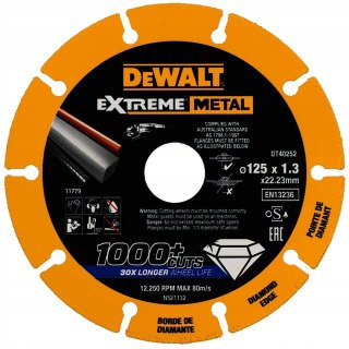 TARCZA DIAMENTOWA EXTREME METAL 125*22.23*1.3MM