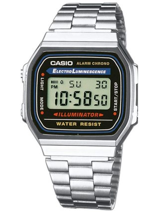 ZEGAREK UNISEX CASIO A168WA-1A - VINTAGE + BOX