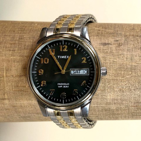 ZEGAREK MĘSKI TIMEX Charles Two-Tone T26481 INDIGLO + BOX