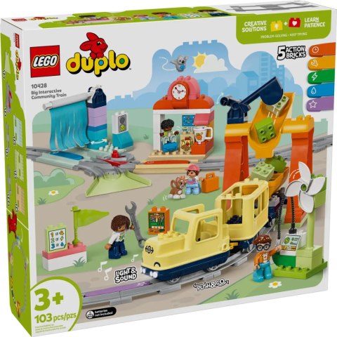 10428 - LEGO DUPLO - Duży interaktywny pociąg miejski