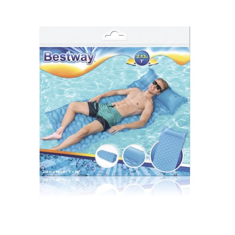 Bestway 44020 Dmuchany materac plażowy zwijany Niebieski 2.13m x 86cm