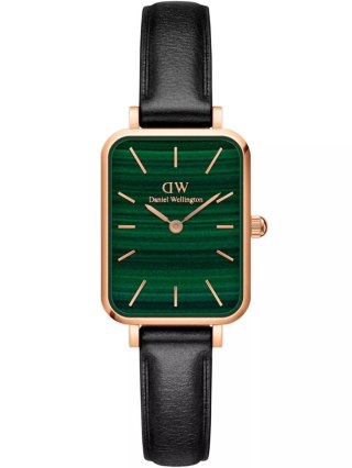 ZEGAREK DAMSKI DANIEL WELLINGTON DW00100439 - Quadro Pressed Sheffield Gold Emerald 32mm + BOX