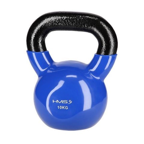 KNV10 BLUE KETTLEBELL ŻELIWNY POKRYTY WINYLEM HMS