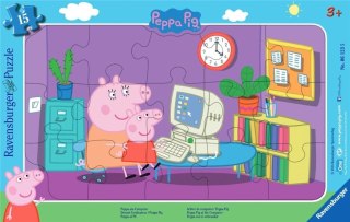 Puzzle w ramce 15 Świnka Peppa