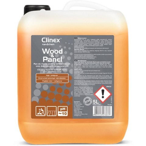 Płyn Clinex Wood&Panel 5L (do mycia podłóg drewnianych i laminowanych)