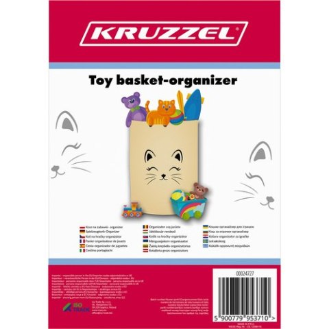 Kosz na zabawki- organizer 63L Kruzzel 24727