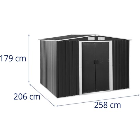 Domek składzik narzędziowy ogrodowy 206 x 179 x 258 cm
