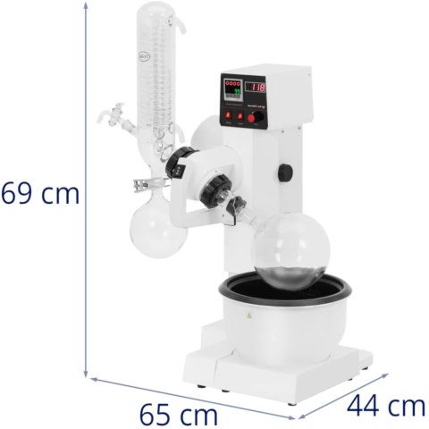 Wyparka próżniowa obrotowa do laboratorium 1 l 200 obr./min 40 W