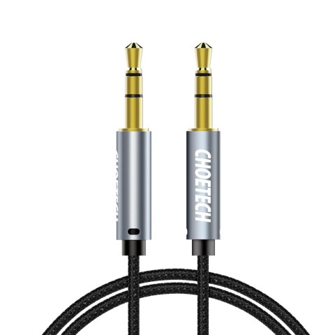 Kabel przewód audio AUX do głośnika 2x mini jack 3.5mm męski 1.2m - czarny