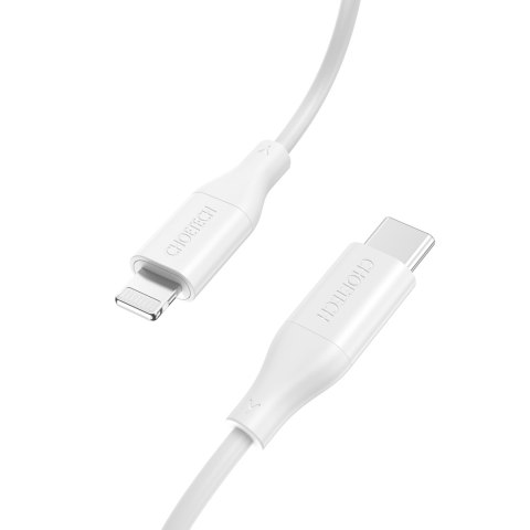 Kabel przewód do iPhone USB-C - Lightning MFi PD 30W 1.2m - biały