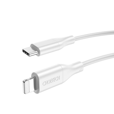 Kabel przewód do iPhone USB-C - Lightning MFi PD 30W 1.2m - biały