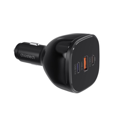 Ładowarka samochodowa 160W 2x USB-C PD 3.1 1x USB-A - czarna