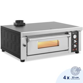 Piec do pizzy elektryczny z kamieniem szamotowym na 4 pizze śr. 33 cm 4200 W