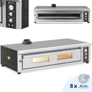 Piec do pizzy elektryczny z szamotem na 8 pizz śr. 33 cm 400 V 8400 W