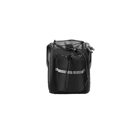 Torba rowerowa 10l na bagażnik z kieszeniami bocznymi 38.5x19.5x16cm - czarna