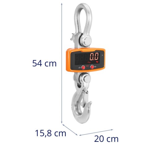 Waga hakowa podwieszana magazynowa z pilotem LED 5000 kg / 2 kg