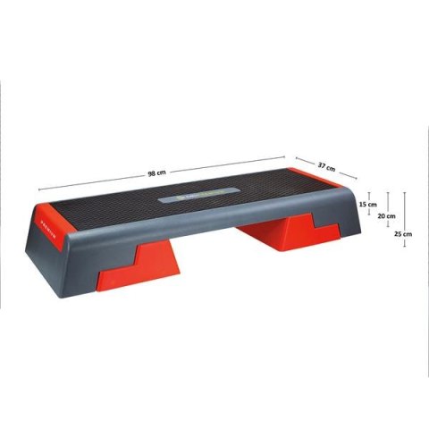 AS007 BLACK/RED STEP DO AEROBIKU HMS PREMIUM