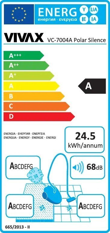 Odkurzacz Vivax Polar Silence 700W + FILTR HEPA