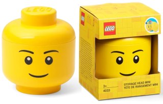 4033 - LEGO Pojemnik w kształcie głowy jasnożółtej minifigurki chłopca 0,36L