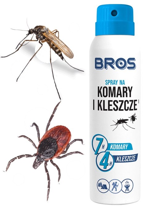 BROS - spray na komary i kleszcze 90ml - 4 szt.