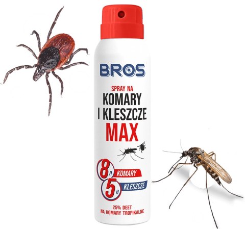 BROS - spray na komary i kleszcze MAX 90ml - 1 szt.