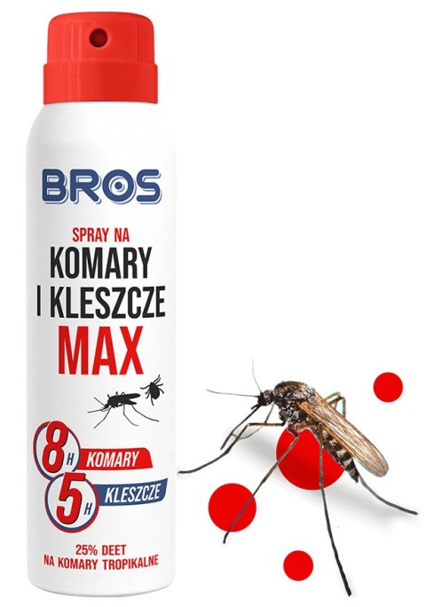 BROS - spray na komary i kleszcze MAX 90ml - 1 szt.