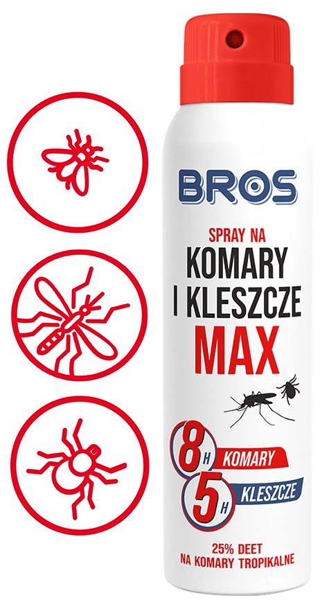 BROS - spray na komary i kleszcze MAX 90ml - 2 szt.