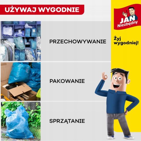 Jan Niezbędny Worki HD Easy-pack Niebieskie 60L 70szt.