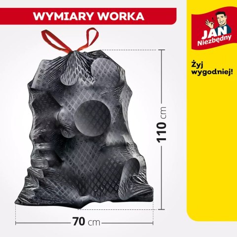 Jan Niezbędny Worki LD Magnum Flex Taśma 120L 8szt. - 3 op.