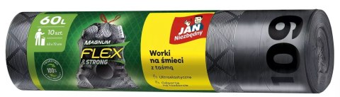 Jan Niezbędny Worki LD Magnum Flex Taśma 60L 10szt. - 5 op.