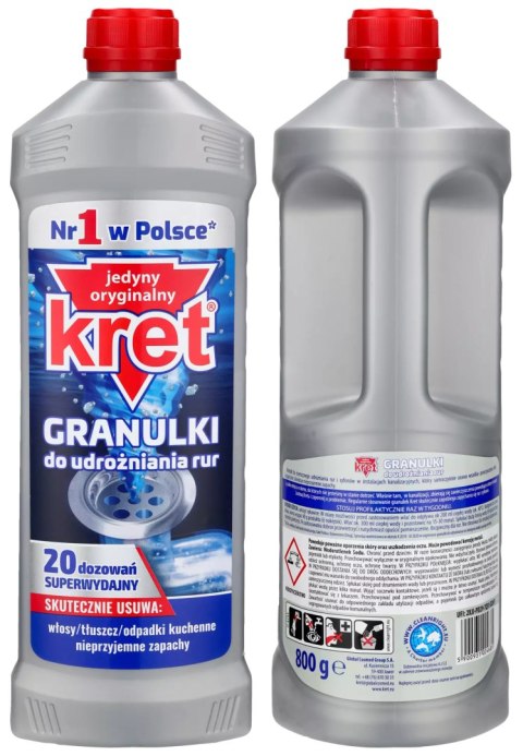 Kret Granulki Do Udrożniania Rur 800g