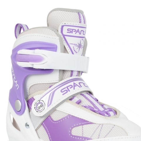 Łyżworolki 2w1 SPARTAN Purple-White Inliner (34-37)