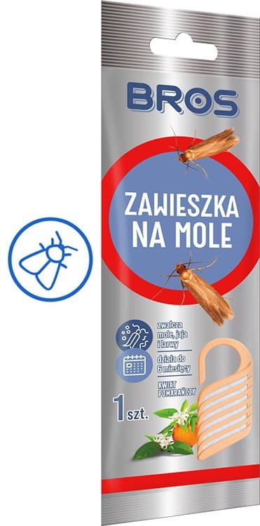 BROS - zawieszka na mole kwiat pomarańczy - 10 szt.