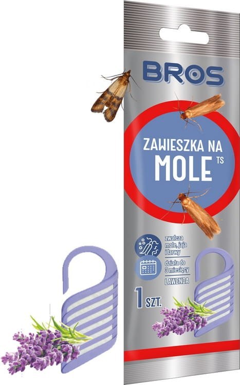 BROS - zawieszka na mole lawendowa - 10 szt.