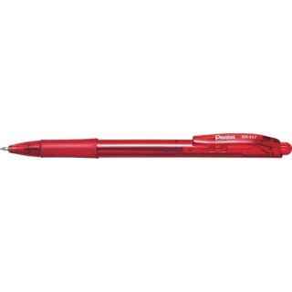 DŁUGOPIS AUTOMATYCZNY PENTEL BK417, CZERWONY