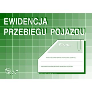 EWIDENCJA PRZEBIEGU POJAZDÓW BEZ KOSZTÓW (OFFSET) MICHALCZYK I PROKOP A5