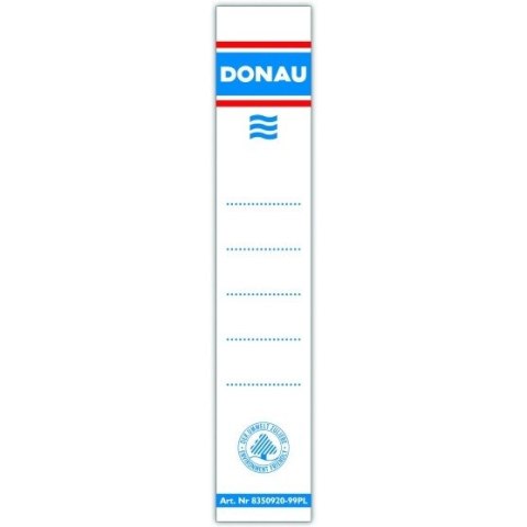 Etykiety na segregator Donau 33x153mm samoprzylepne (20)