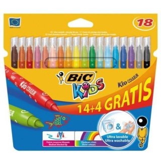 Flamastry BiC Kids Kid Couleur 18 kolorów