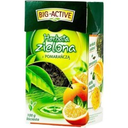 Herbata Big-Active 100g zielona z pomarańczą