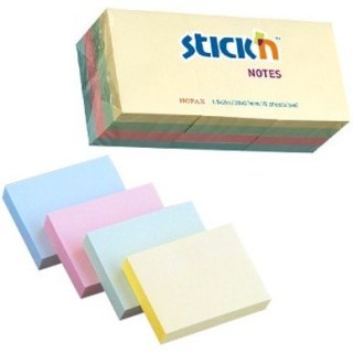 KARTECZKI STICK'N 38 X 51 MM 4 KOLORY PASTEL (12 X 100)