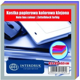 KOSTKA PAPIEROWA 85 X 85 X 50 MM KLEJONA KOLOR