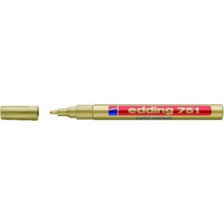 MARKER OLEJOWY EDDING 751 ALUMINIUM, ZŁOTY