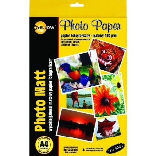 PAPIER FOTO YELLOW ONE A4 190 G/M2 MATOWY