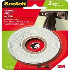 TAŚMA MONTAŻOWA SCOTCH BARDZO SILNA PIANKOWA 19 MM X 1.5 M