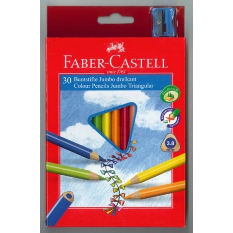 KREDKI TRÓJKĄTNE FABER-CASTELL 30 KOLORÓW