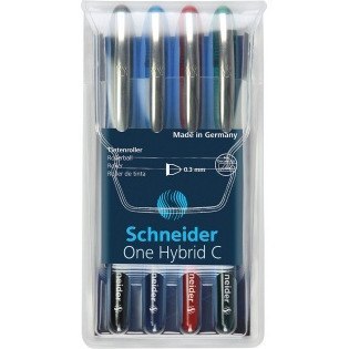 PIÓRA KULKOWE SCHNEIDER ONE HYBRID C 0.3 MM 4 KOLOR