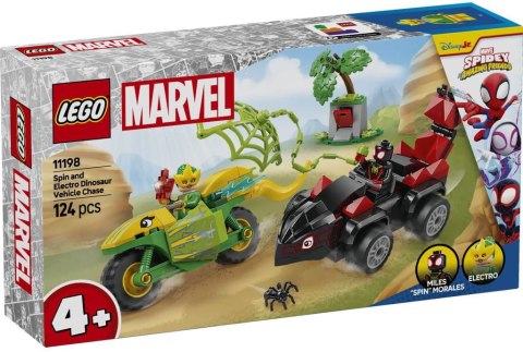 11198 - LEGO Super Heroes - Pościg Spina za Electro w dinopojeździe