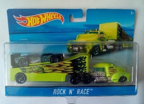 Hot Wheels Ciążarówka + Autko Rock n' Race