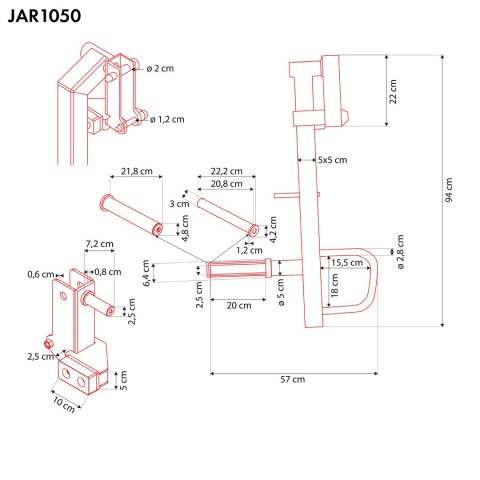 JAR1050 RAMIONA DO WYCISKANIA JAMMER ARMS HMS