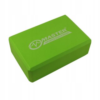 Kostka Klocek do Jogi MASTER Green 23 x 15 x 7,5 cm